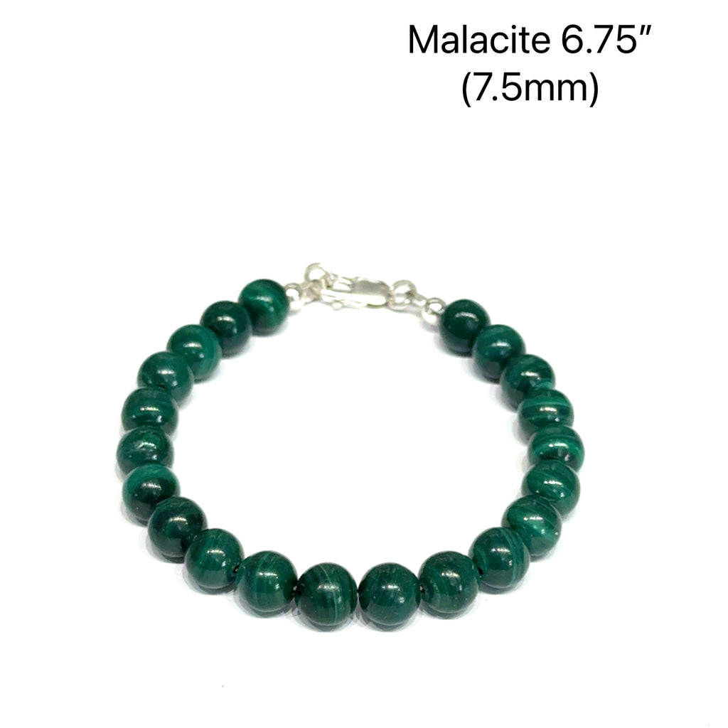 Malachite Beaded Gemstone Bracelet