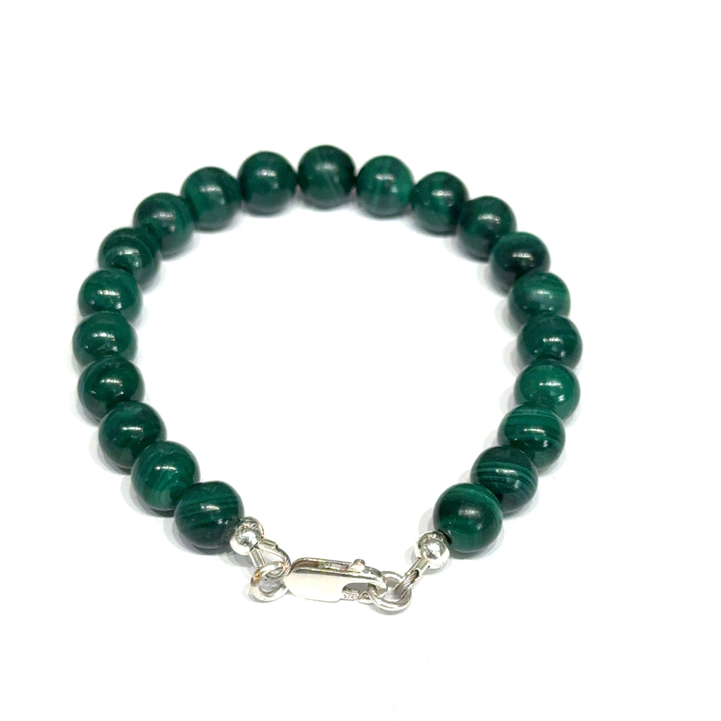 Malachite Beaded Gemstone Bracelet