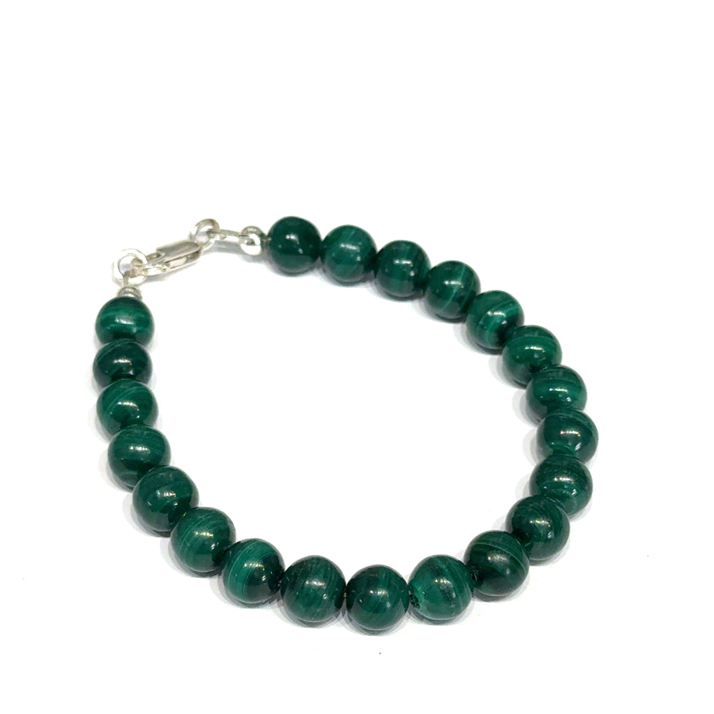 Malachite Beaded Gemstone Bracelet