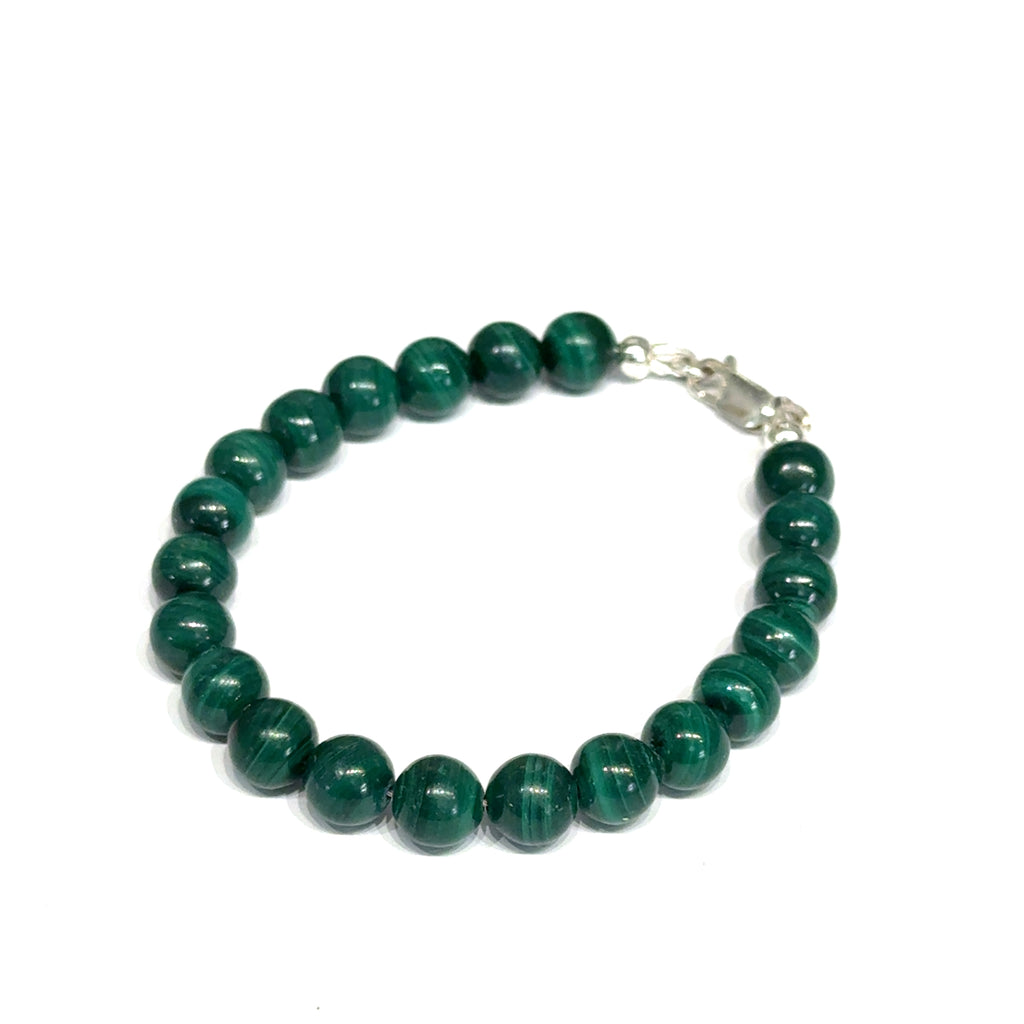 Malachite Beaded Gemstone Bracelet