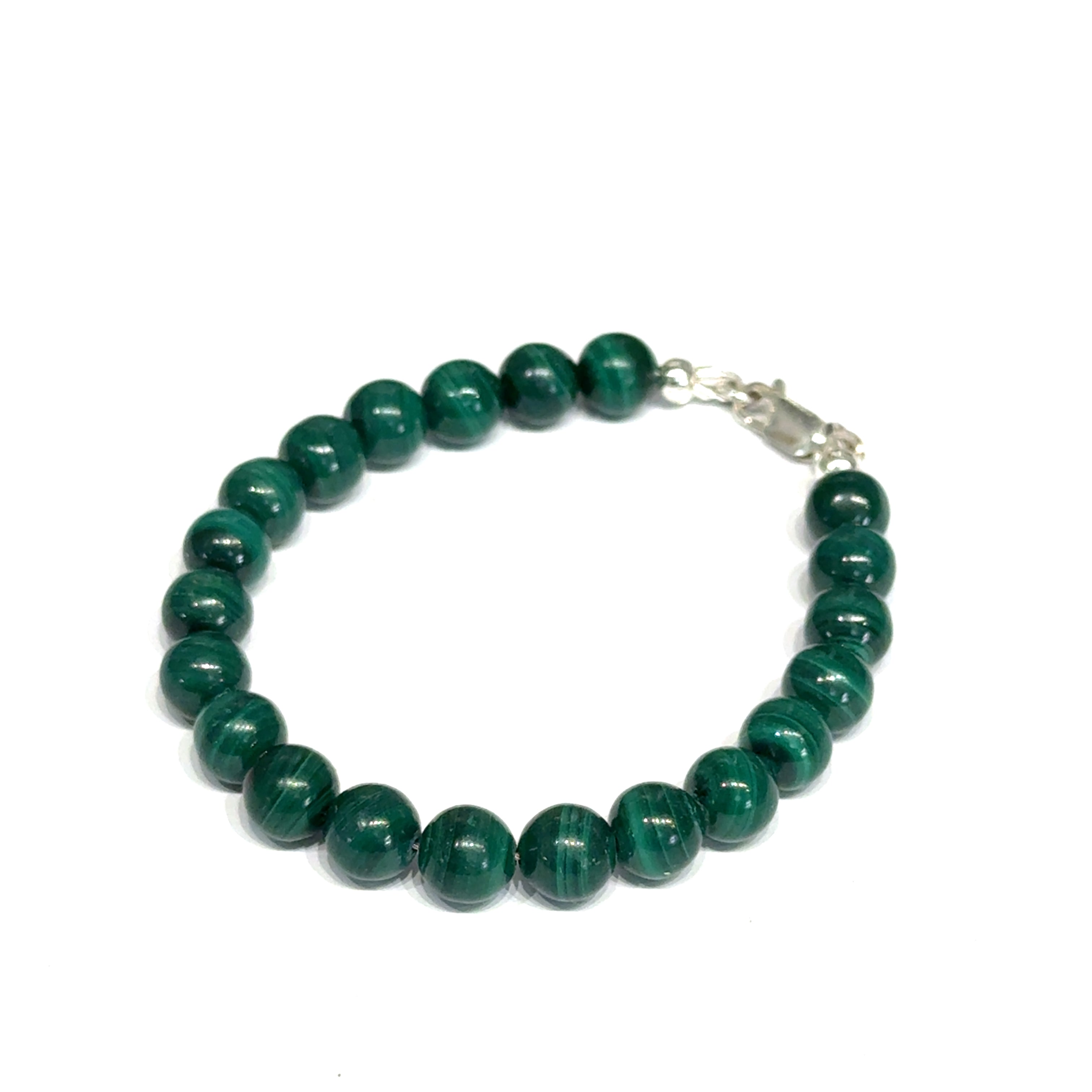 Malachite Beaded Gemstone Bracelet