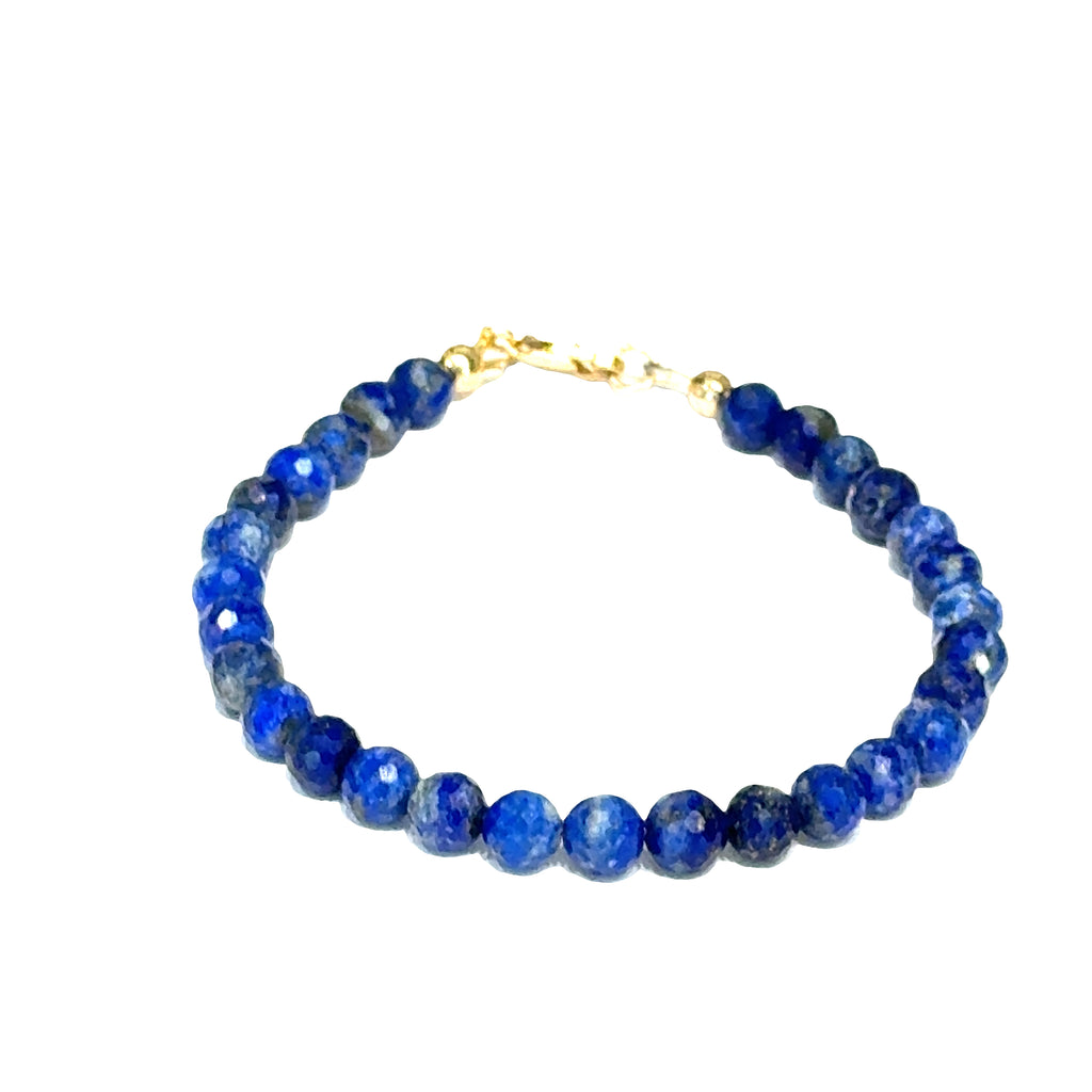 Lapis Lazuli Gemstone Beaded Bracelet