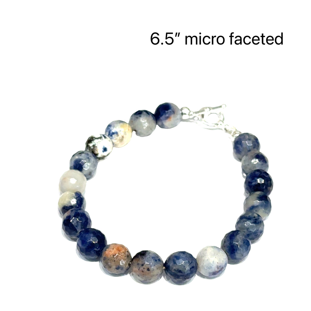 Orange Sodalite Gemstone Beaded Bracelet