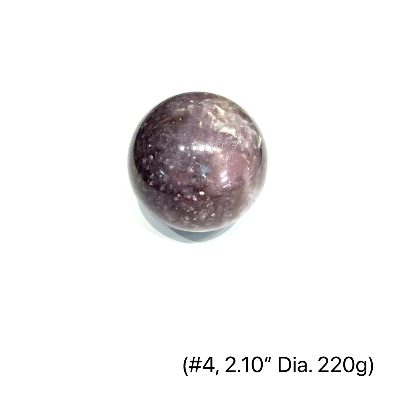 Lepidolite Gemstone Sphere | Healing Crystal for Anxiety & Peace