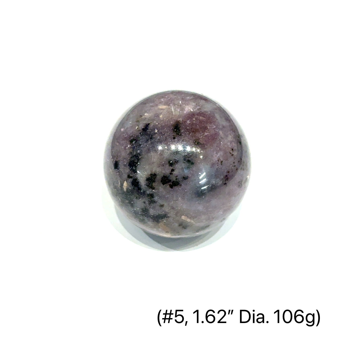 Lepidolite Gemstone Sphere | Healing Crystal for Anxiety & Peace