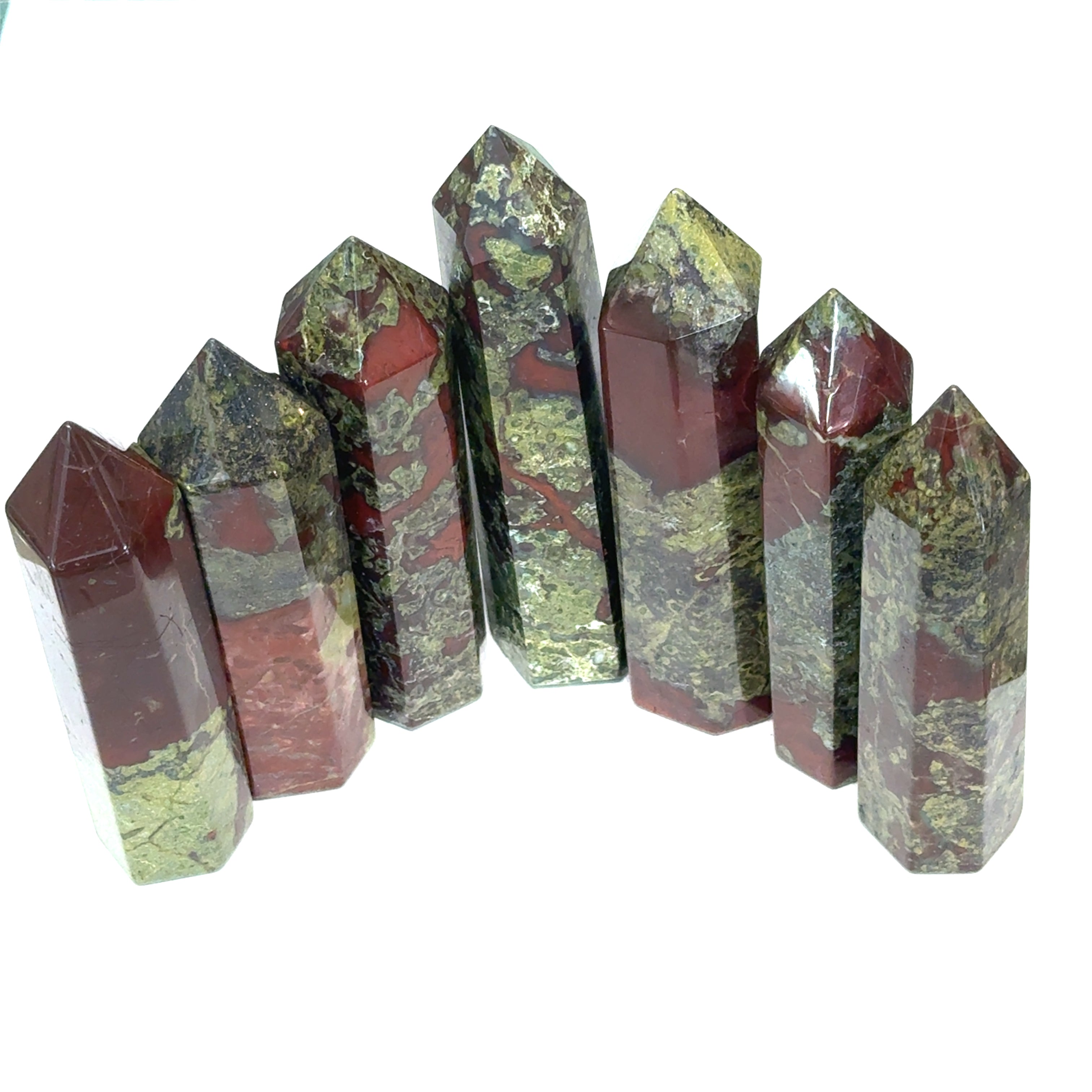 Dragon Blood Jasper Tower | Healing Crystal for Courage & Heart