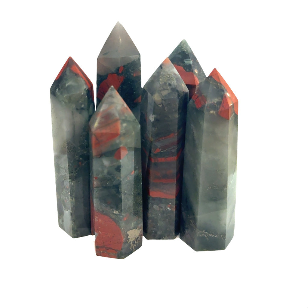 African Bloodstone Tower | Vitality & Protection
