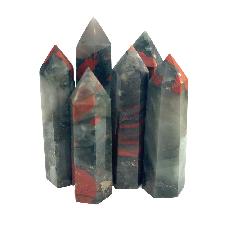 African Bloodstone Tower | Vitality & Protection