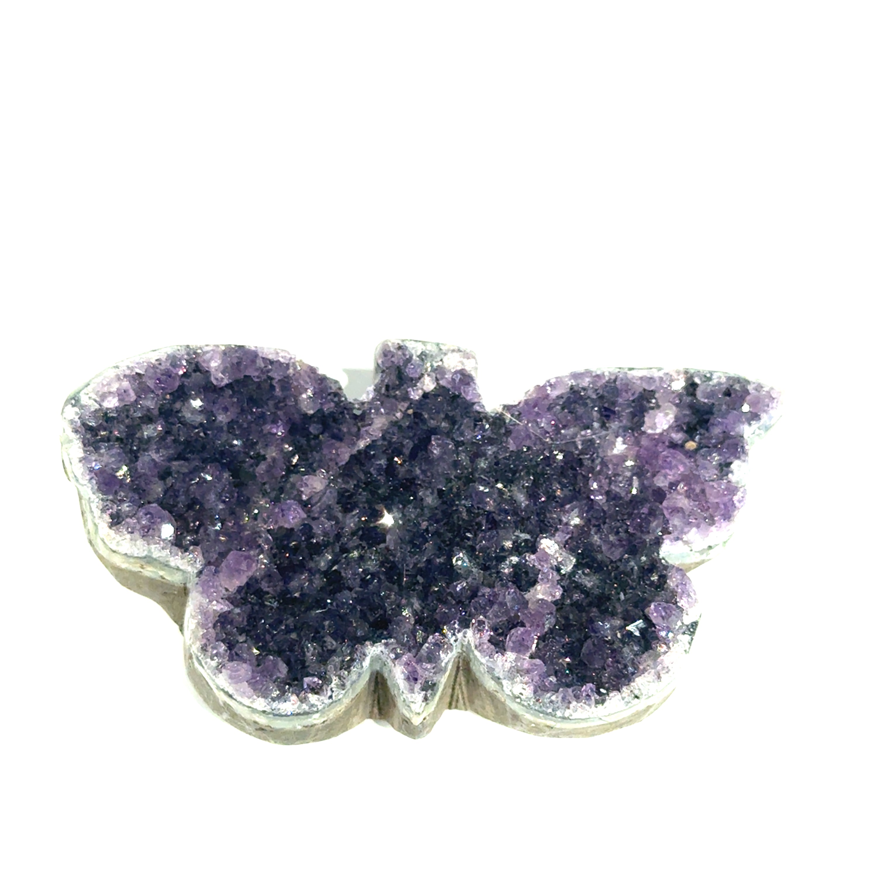 Amethyst Druzy Butterfly | Ethically Sourced Crystal for Divine Transformation, Spiritual Awakening & the Sacred Shimmer of Your Truest Self