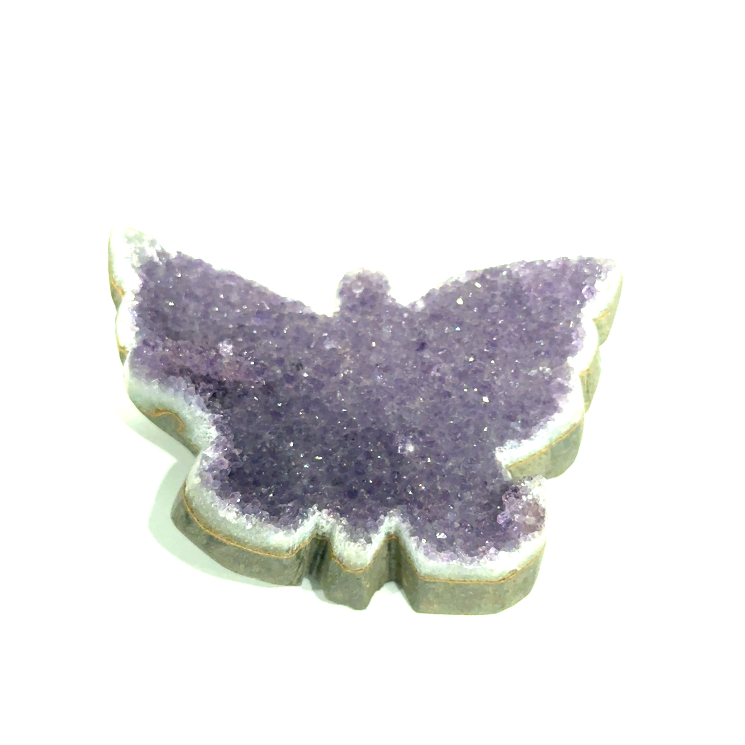 Amethyst Druzy Butterfly | Ethically Sourced Crystal for Divine Transformation, Spiritual Awakening & the Sacred Shimmer of Your Truest Self
