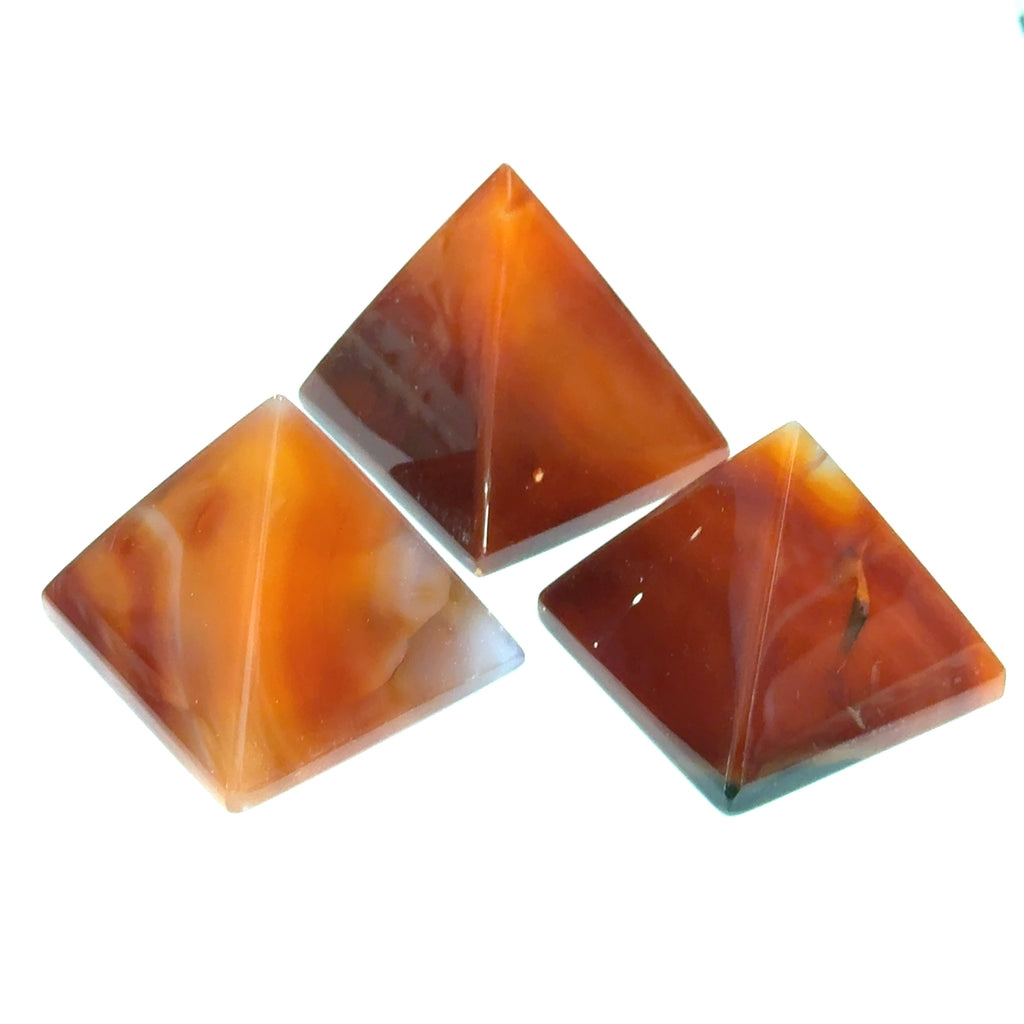 Carnelian Pyramid | Ethically Sourced Crystal for Courage, Vitality & Sacred Manifestation