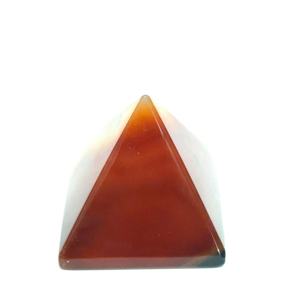 Carnelian Pyramid | Ethically Sourced Crystal for Courage, Vitality & Sacred Manifestation
