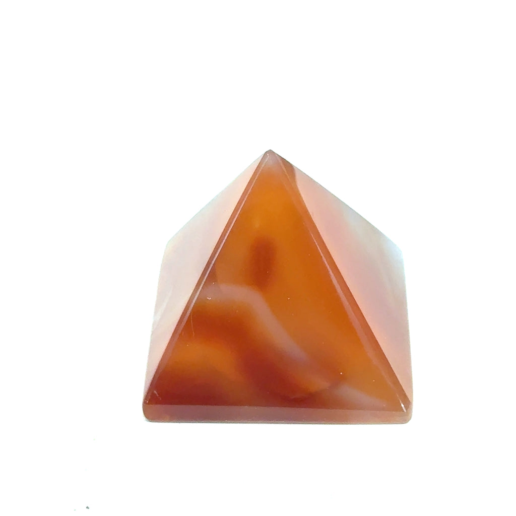 Carnelian Pyramid | Ethically Sourced Crystal for Courage, Vitality & Sacred Manifestation