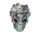 Ruby Zoisite Butterfly Skull Carving | Ethically Sourced Crystal for Profound Transformation, Passionate Rebirth & the Courage to Become