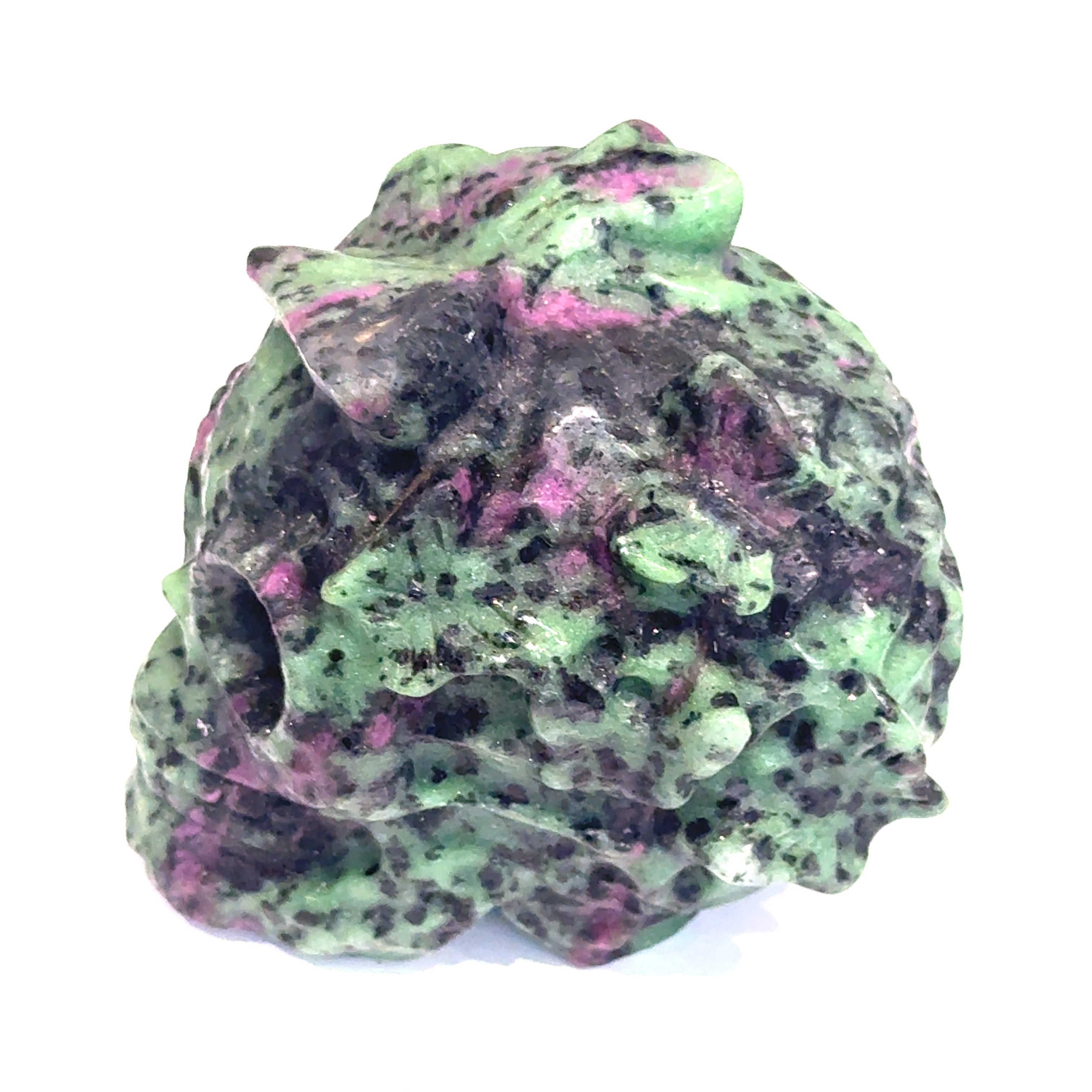 Ruby Zoisite Butterfly Skull Carving | Ethically Sourced Crystal for Profound Transformation, Passionate Rebirth & the Courage to Become