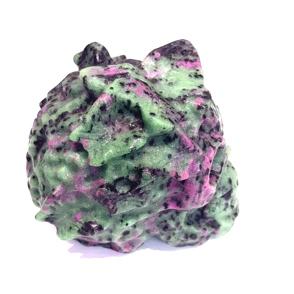 Ruby Zoisite Butterfly Skull Carving | Ethically Sourced Crystal for Profound Transformation, Passionate Rebirth & the Courage to Become