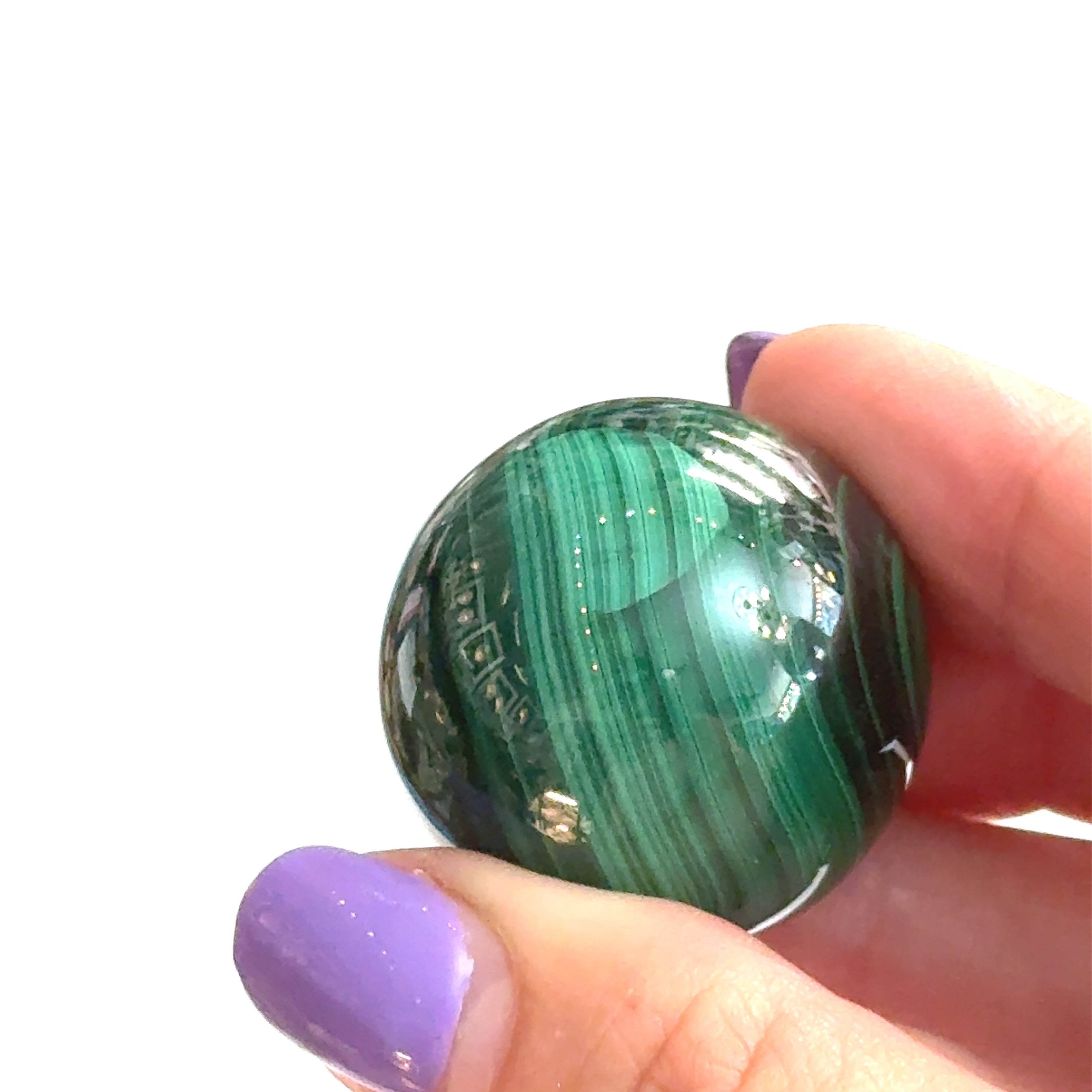 Malachite Sphere | Ethically Sourced Crystal for Transformation, Protection & Heart Healing