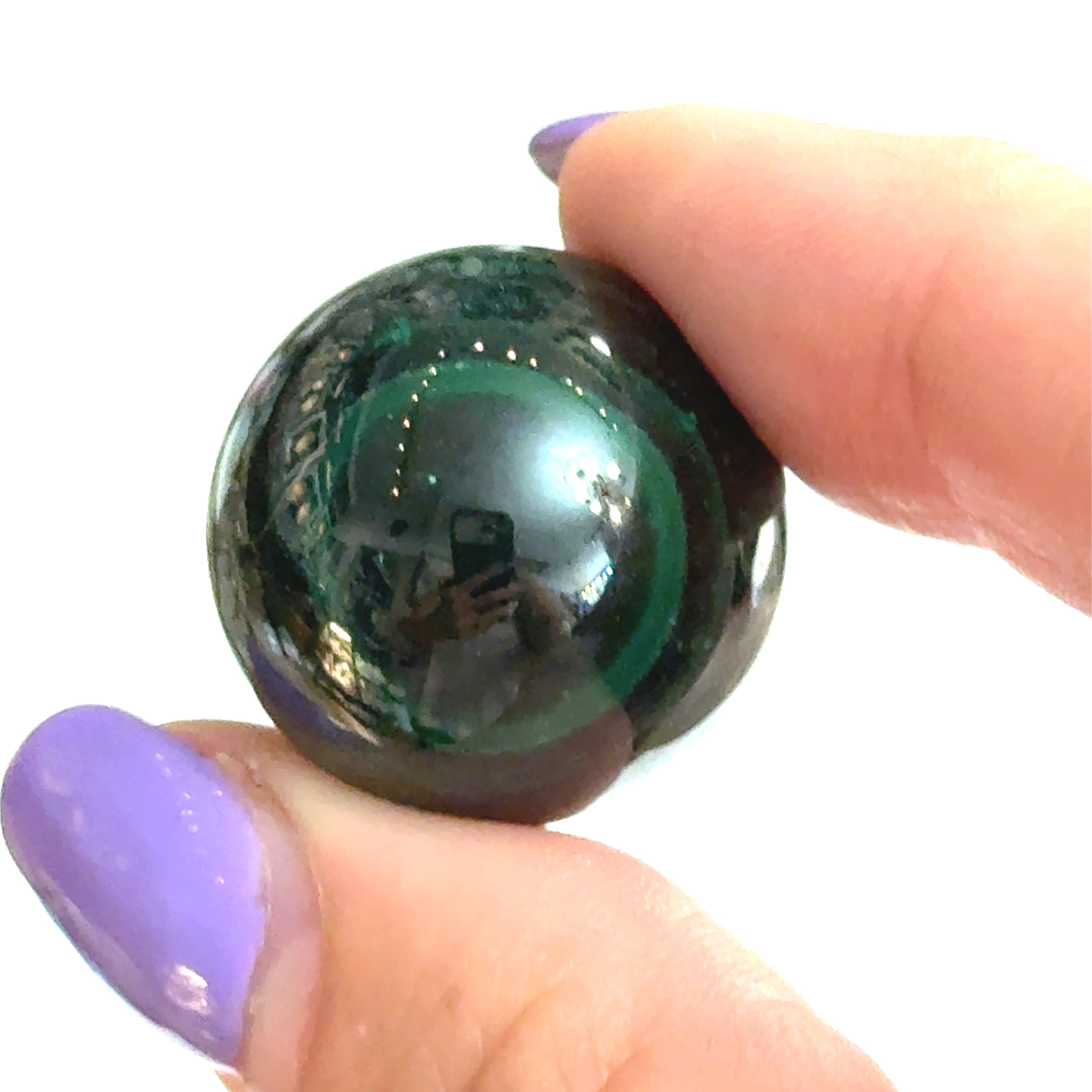 Malachite Sphere | Ethically Sourced Crystal for Transformation, Protection & Heart Healing