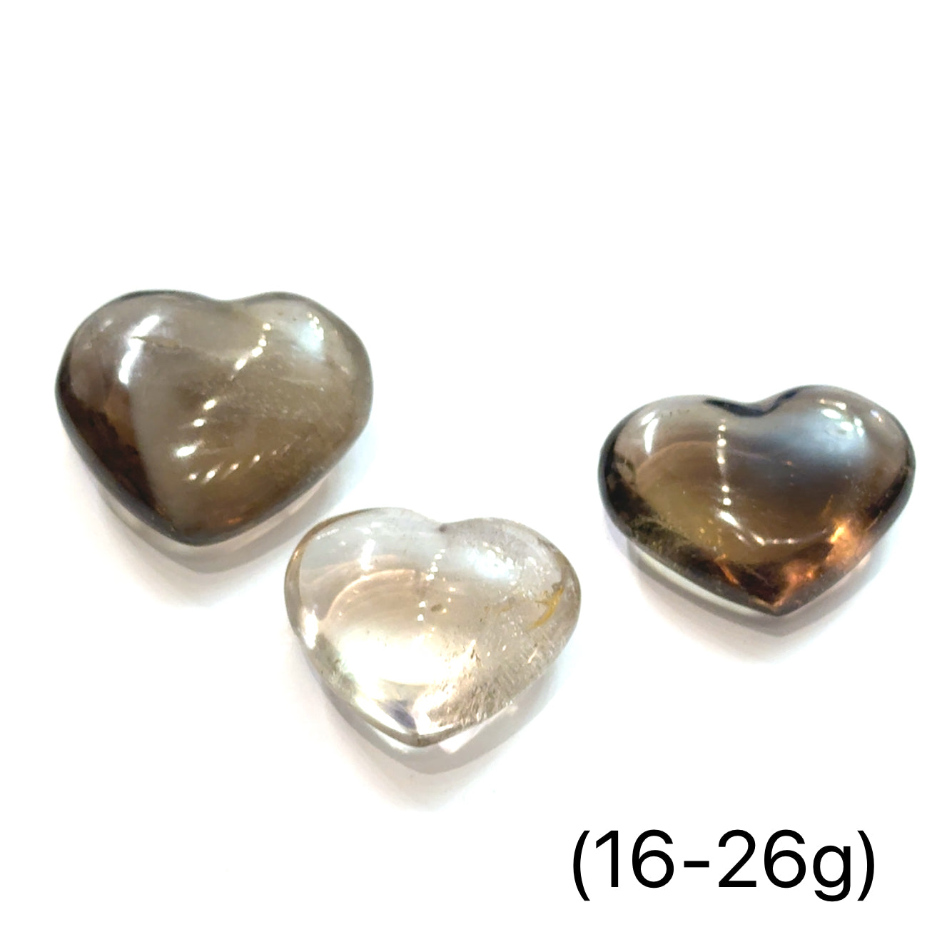Smokey Quartz Gemstone Hearts