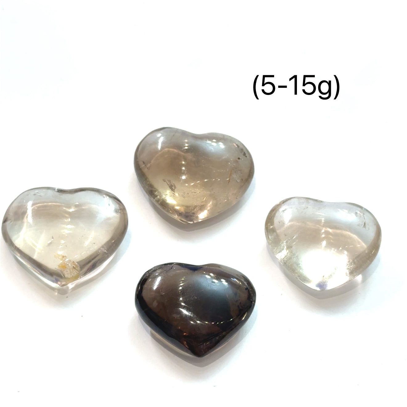 Smokey Quartz Gemstone Hearts