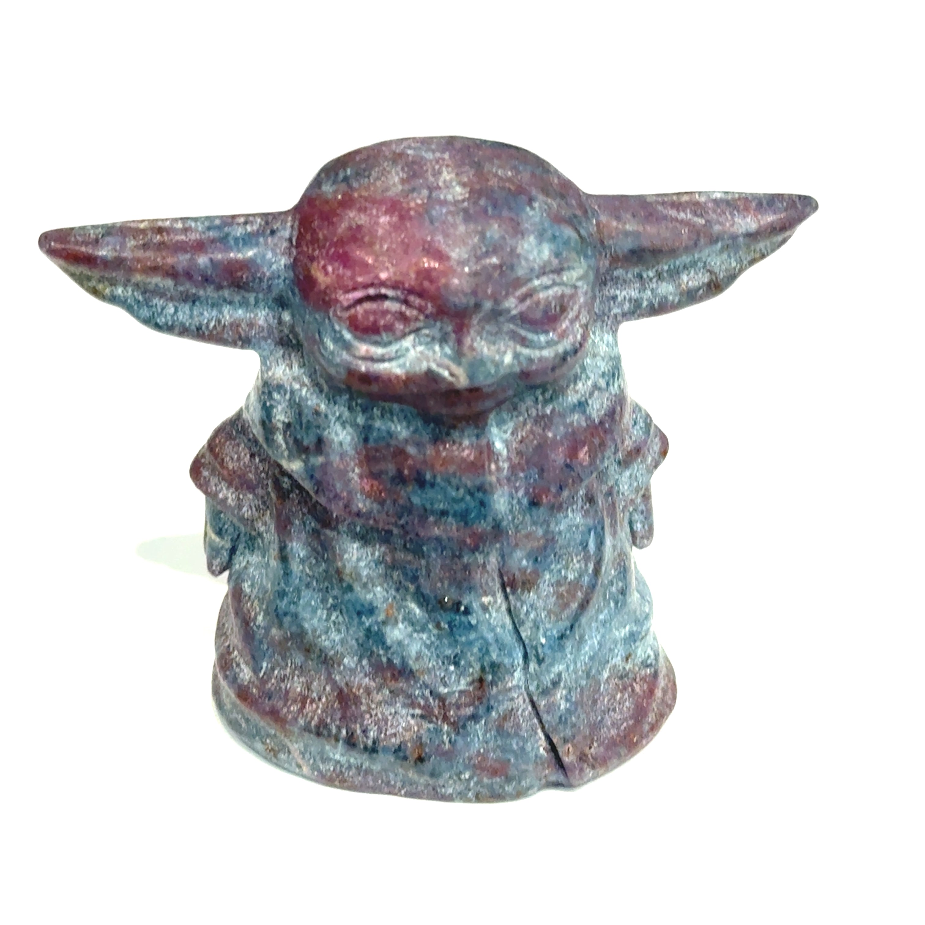 Ruby Kyanite Yoda Carving | Ethically Sourced Crystal for Passionate Wisdom, Courageous Love & Spiritual Alignment