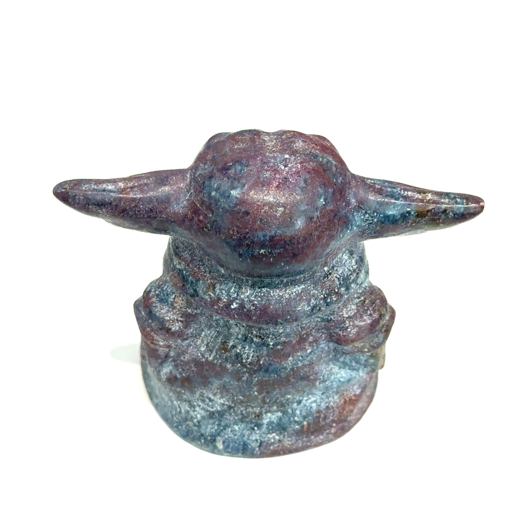 Ruby Kyanite Yoda Carving | Ethically Sourced Crystal for Passionate Wisdom, Courageous Love & Spiritual Alignment