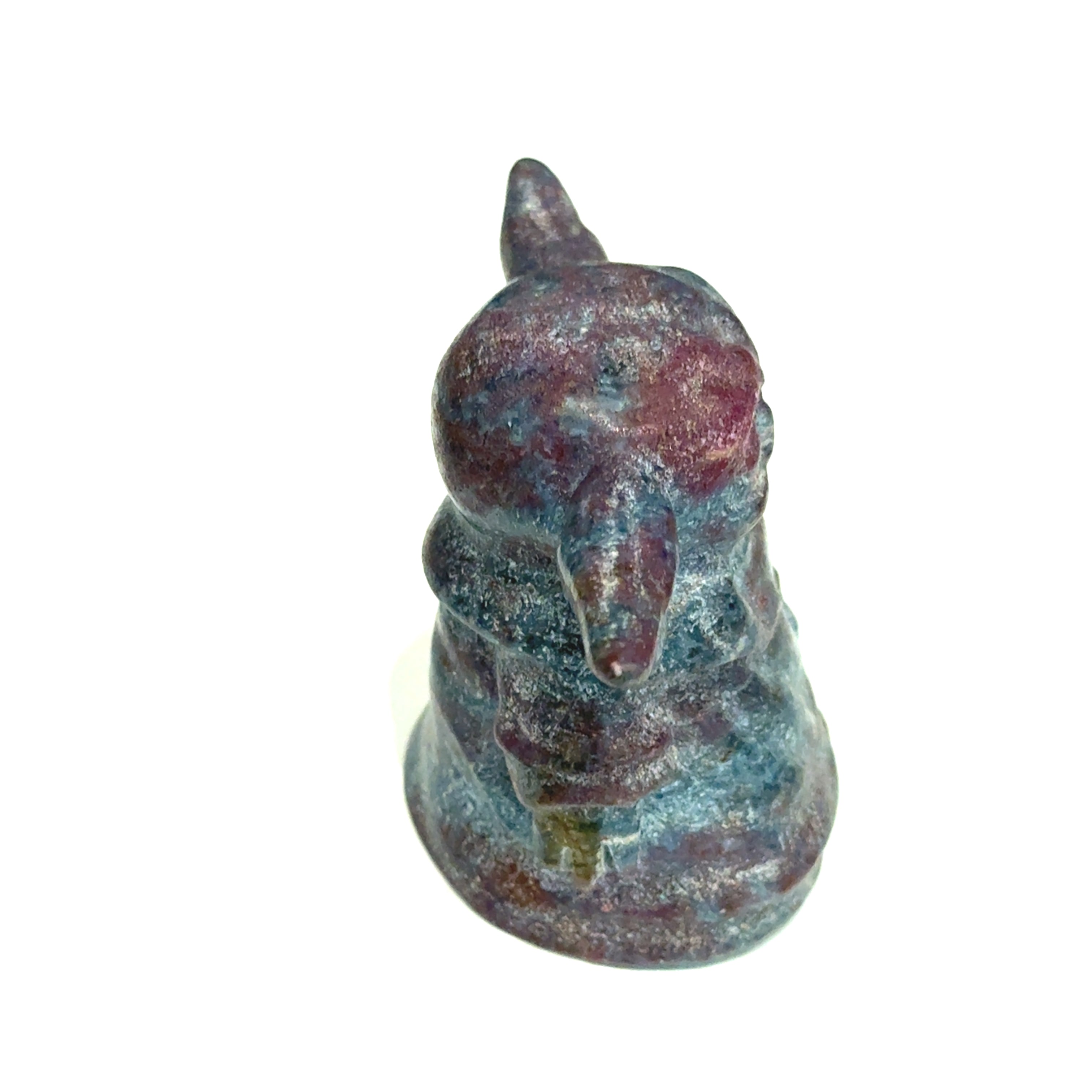 Ruby Kyanite Yoda Carving | Ethically Sourced Crystal for Passionate Wisdom, Courageous Love & Spiritual Alignment