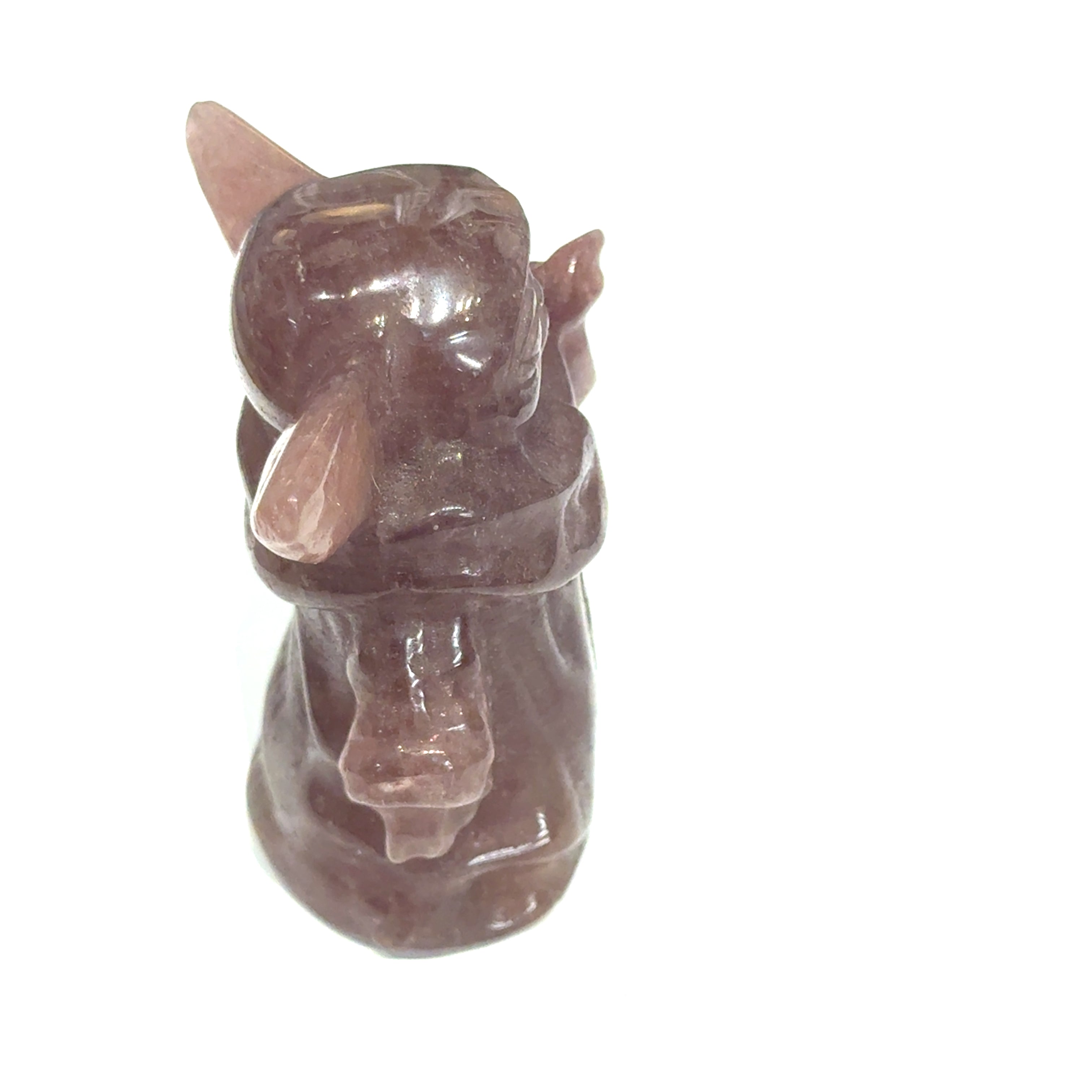 Strawberry Quartz Yoda Carving | Ethically Sourced Crystal for Universal Love, Joyful Wisdom & Playful Awakening