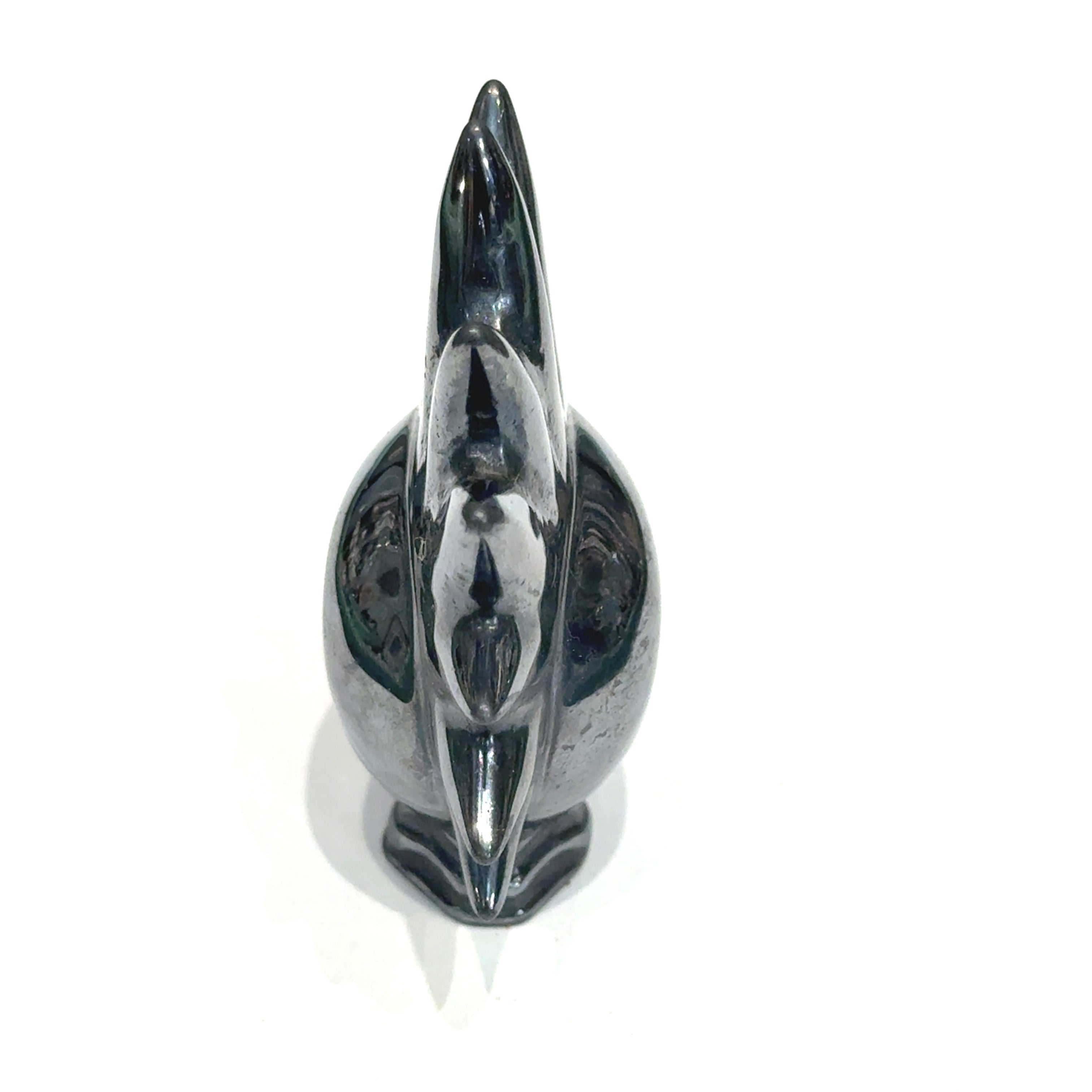 Hematite Mohawk Skull Carving | Ethically Sourced Crystal for Grounding, Protection & Unshakeable Sovereign Power