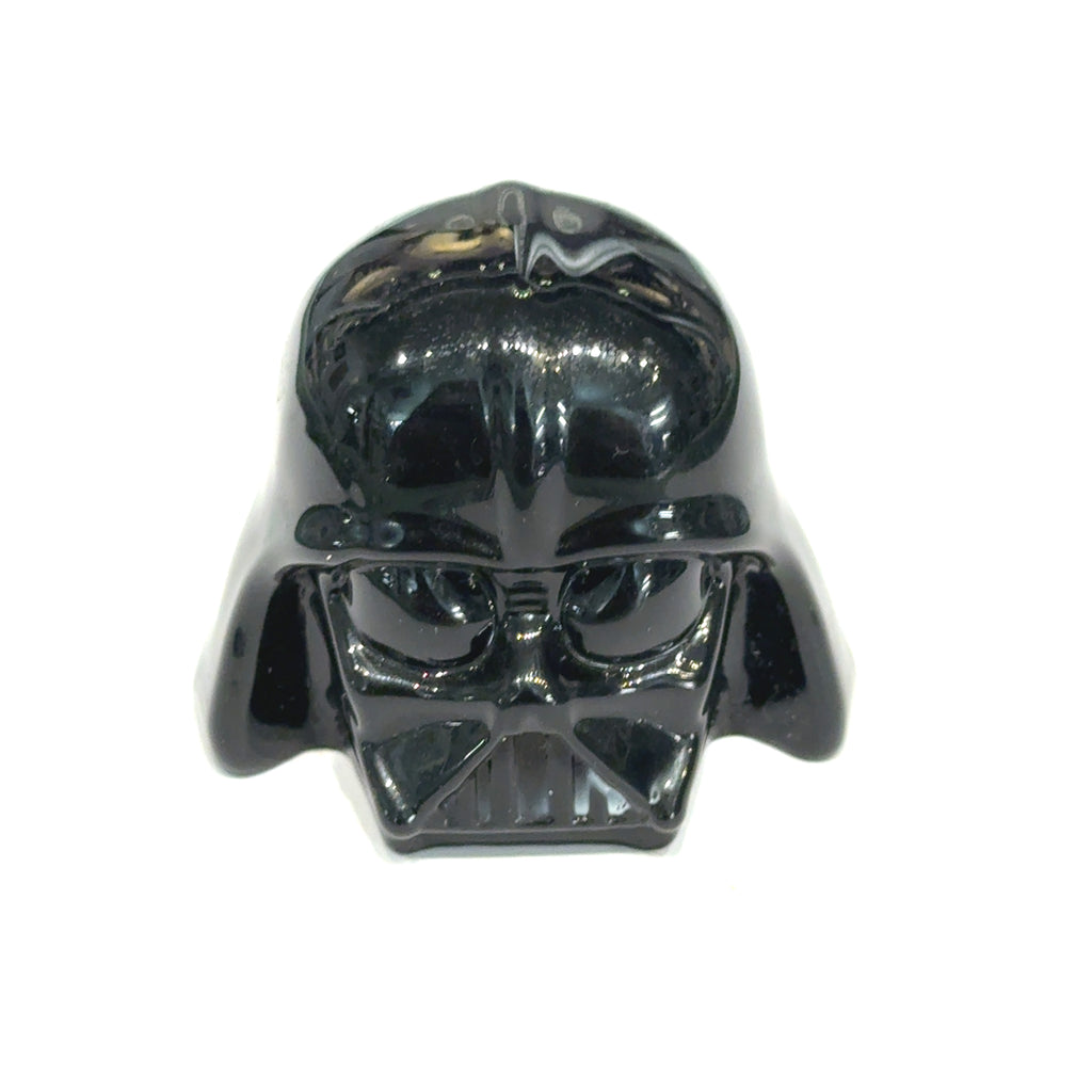 Darth Vader Black Obsidian Carving  | 2 Sizes | Hidden Jewel