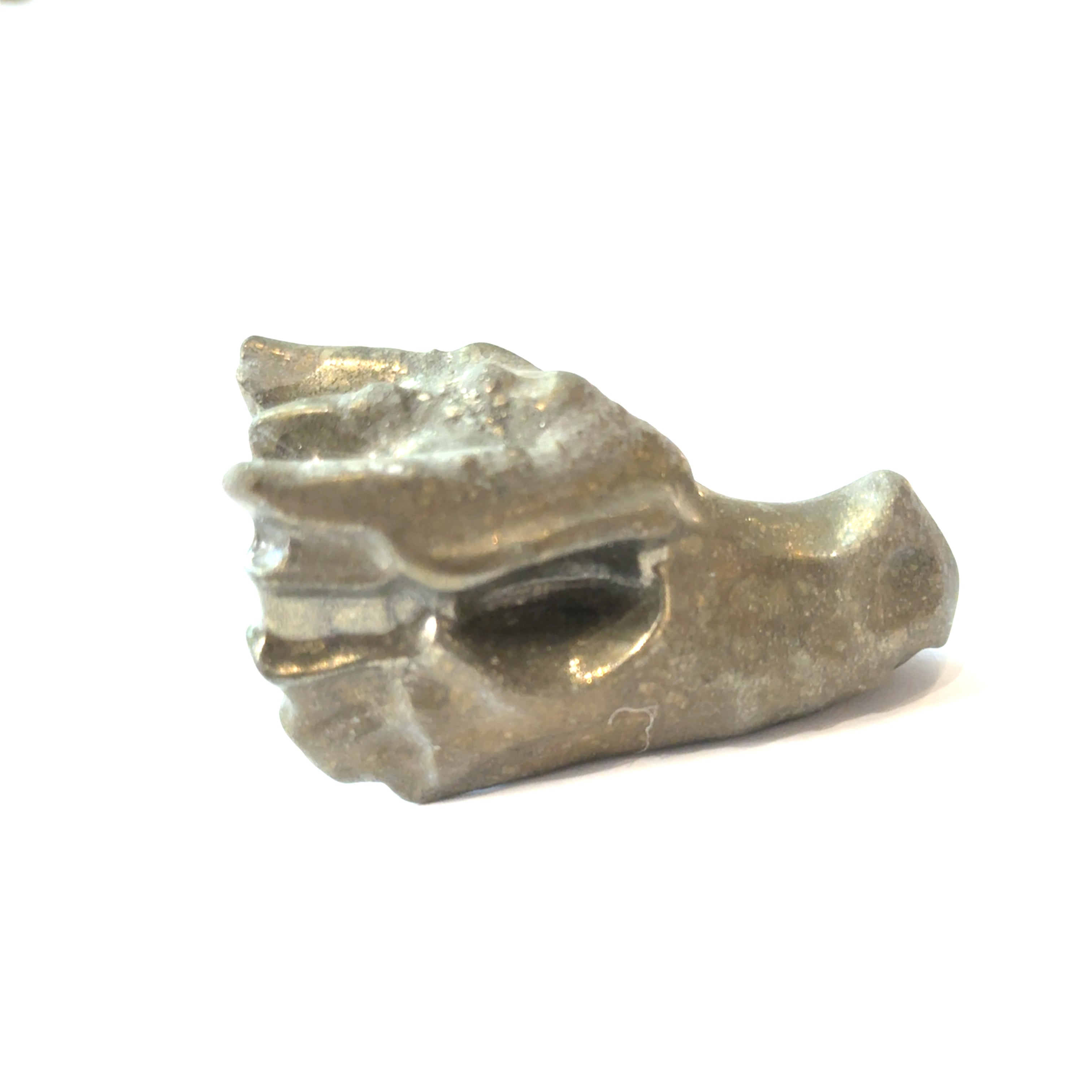 Pyrite Dragon Head Carving | Guardian of Wealth & Willpower