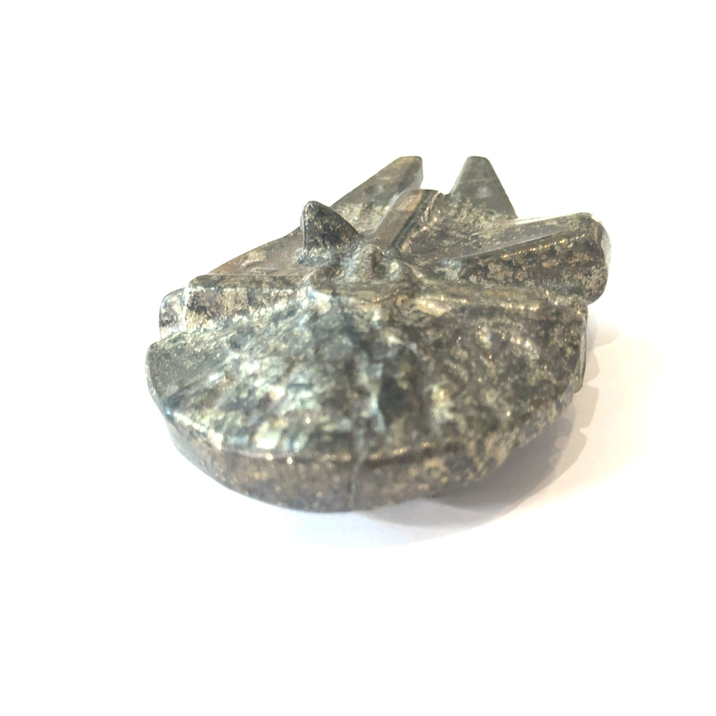 Star Wars Pyrite Crystal Carvings: Darth Vader, Yoda and the Millennium Falcon