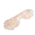 Gemstone Eye Mask: Rose Quartz, Green Aventurine, and White Jade Crystal Wellness Ritual Tool
