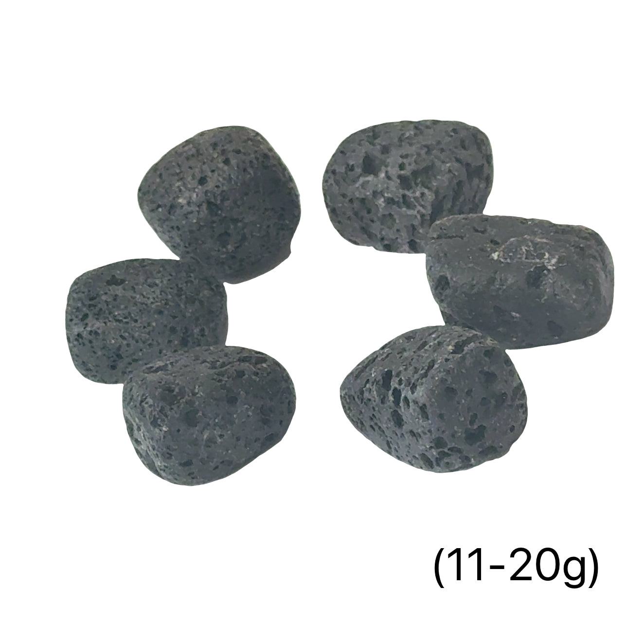 Black Lava Tumbled Stone — Reiki Charged & Intuitively Selected