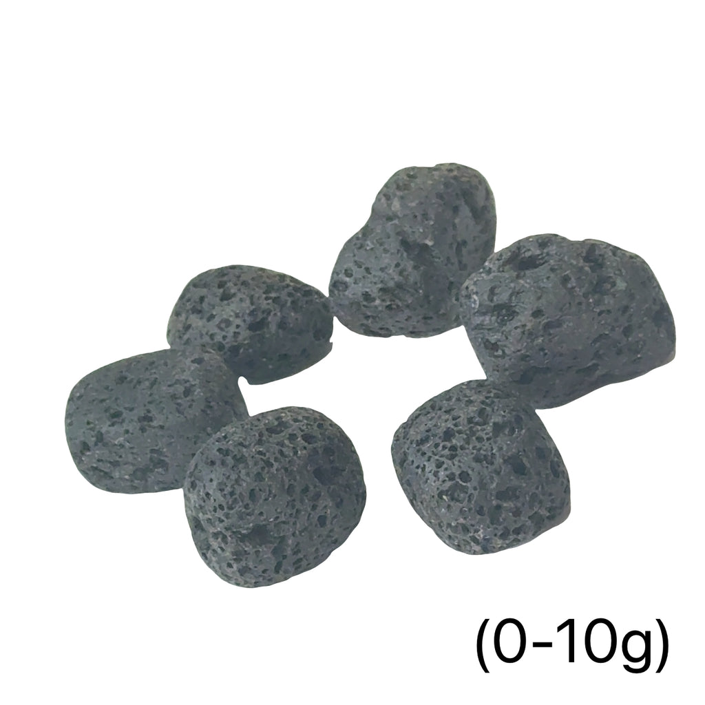 Black Lava Tumbled Stone — Reiki Charged & Intuitively Selected
