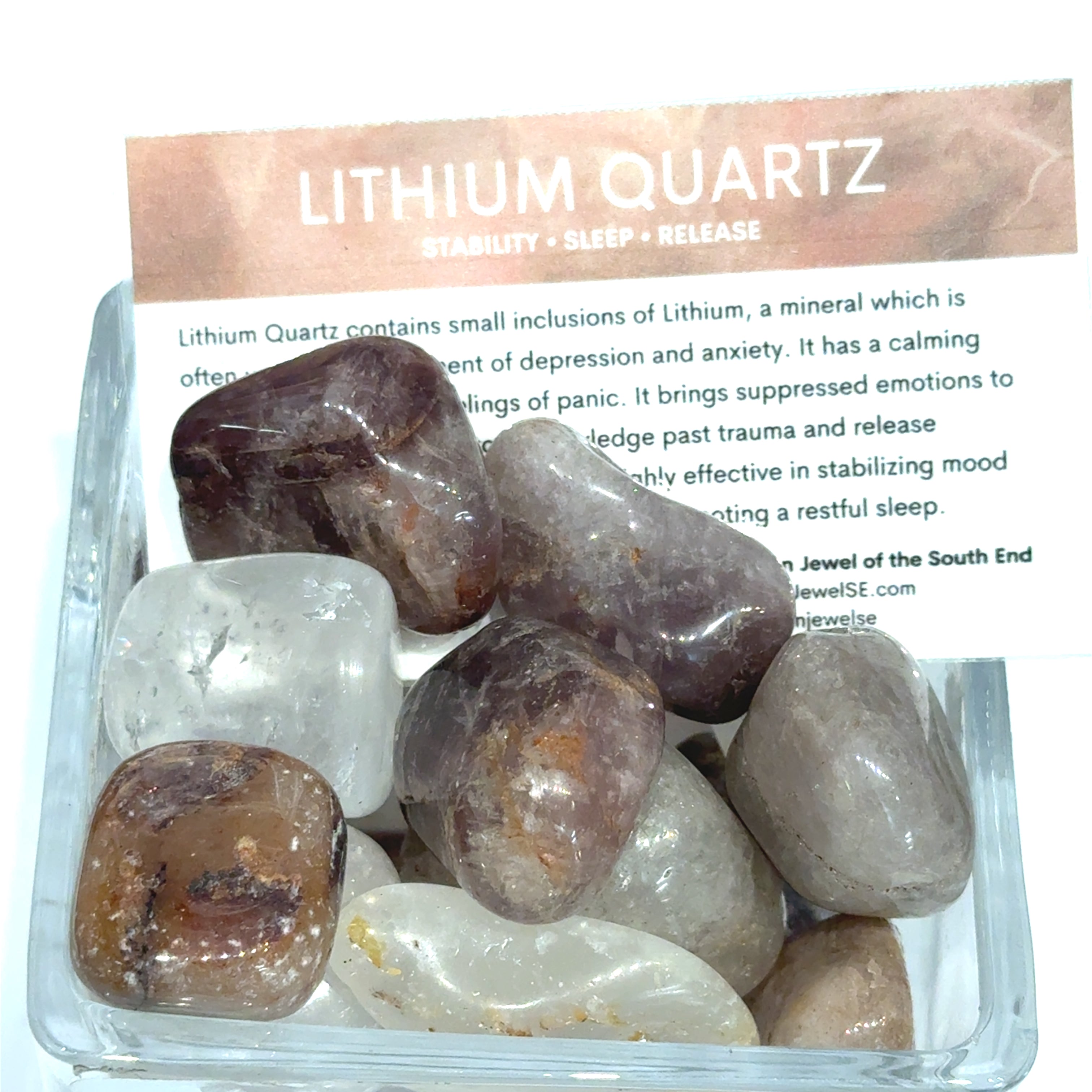 Lithium Quartz Tumbled Stone — Reiki Charged & Intuitively Selected