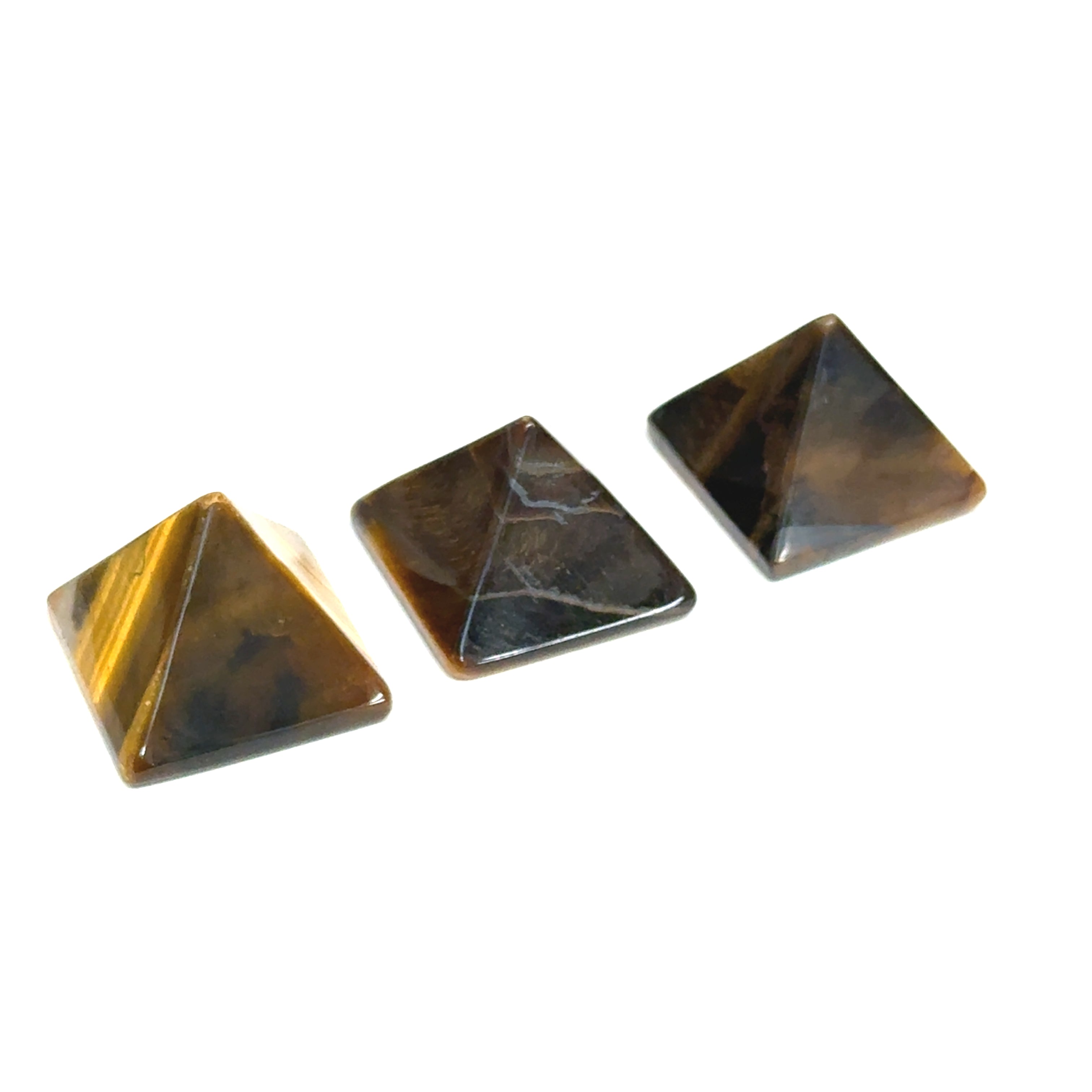 Golden Tiger Eye Gemstone Pyramid — Reiki Charged & Intuitively Selected