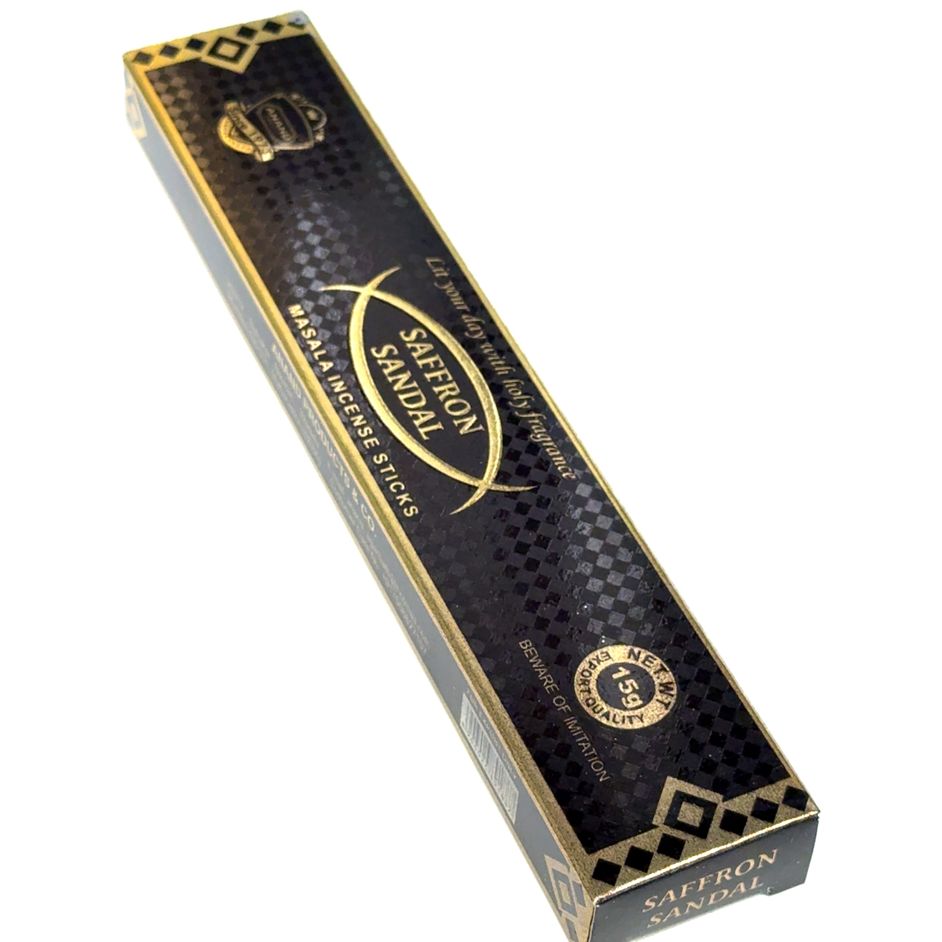 Saffron Sandal Masala Incense Sticks 15g · Handcrafted in India · Devotion, Clarity and Sacred Calm