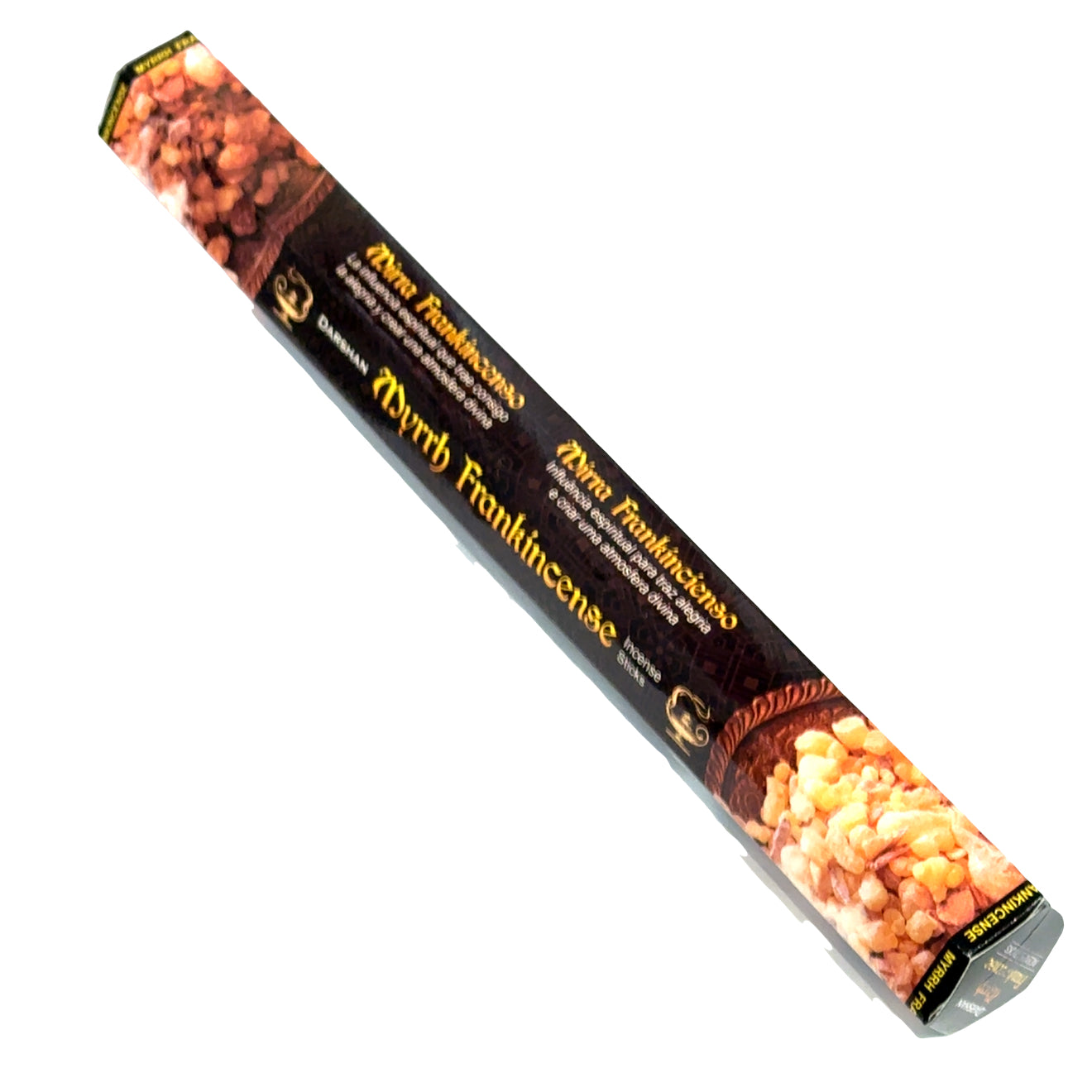 Darshan Myrrh Frankincense Incense Sticks 20 Sticks · Handcrafted in India · The Sacred Union of Healing and Transcendence