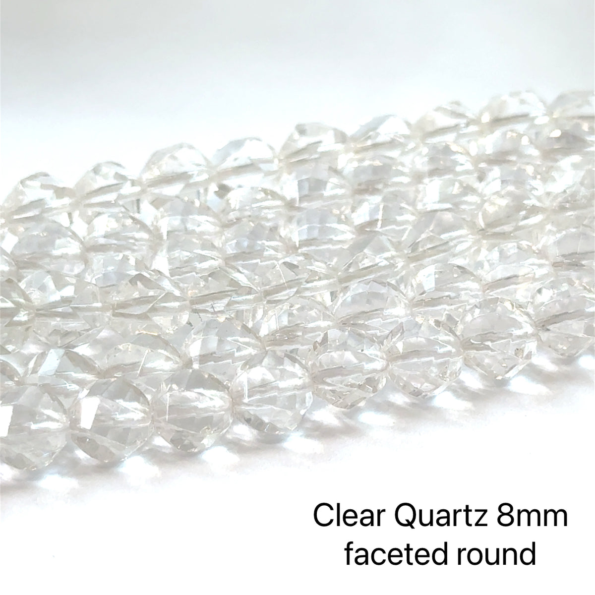 Clear Quartz Gemstone Strand | Amplification, Clarity & Healing Energy
