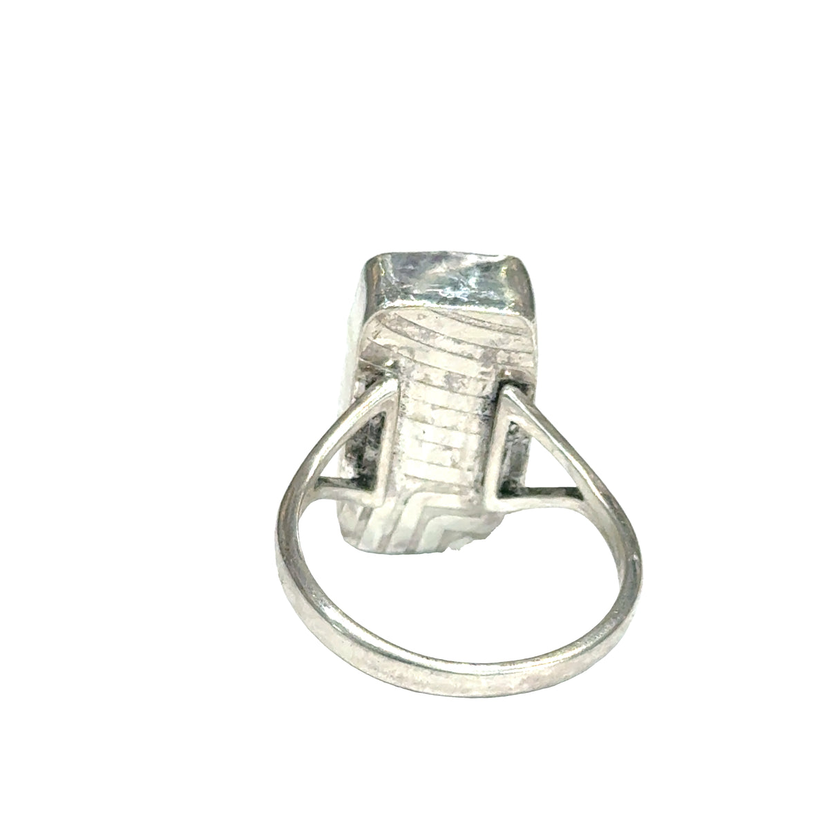Star Rutile Quartz Sterling Silver Statement Ring, size, 7.5