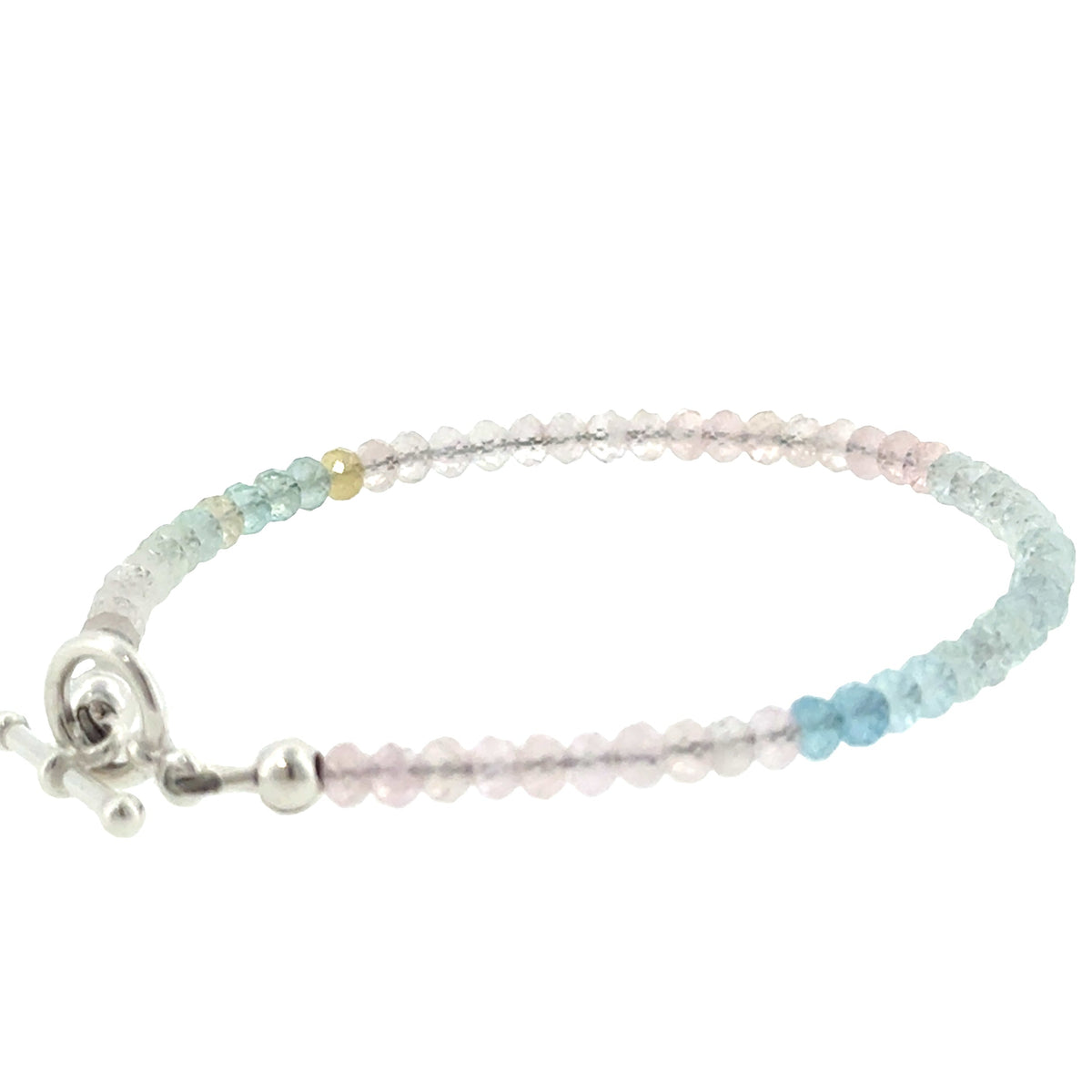 Mixed Morganite Gemstone Bracelet