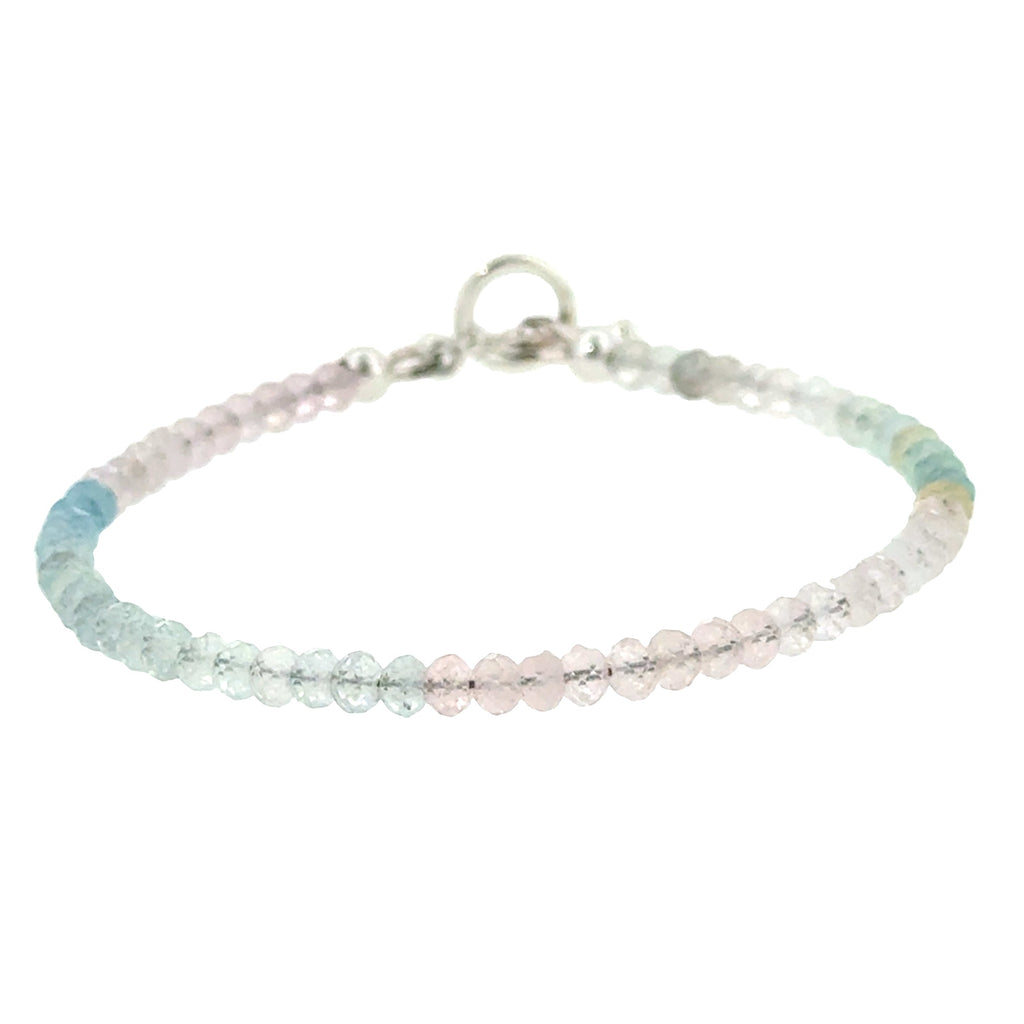 Mixed Morganite Gemstone Bracelet
