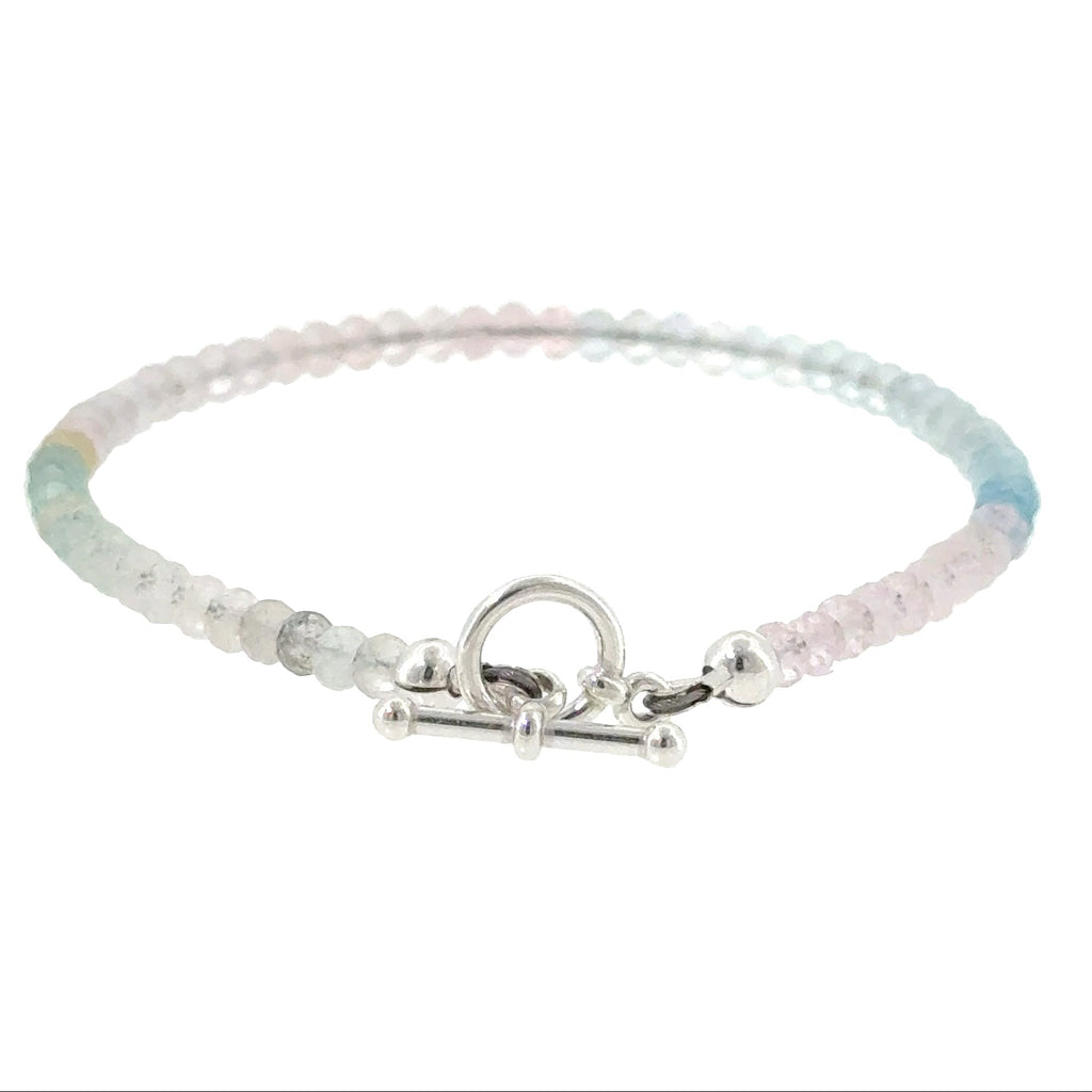 Mixed Morganite Gemstone Bracelet