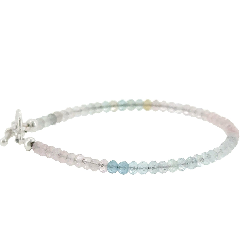 Mixed Morganite Gemstone Bracelet