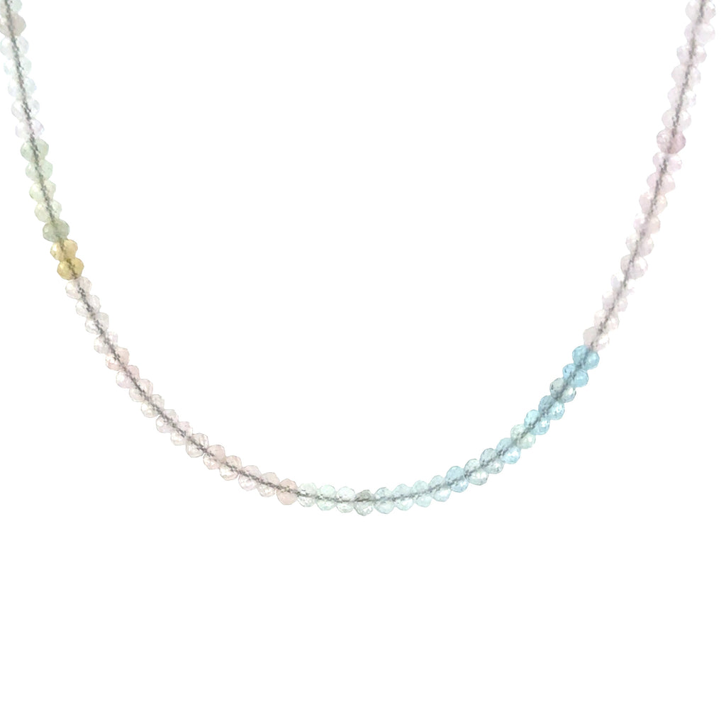 Mixed Morganite Gemstone Necklace