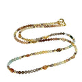 Mixed Zircon & Sapphire Gemstone Necklace, 26''