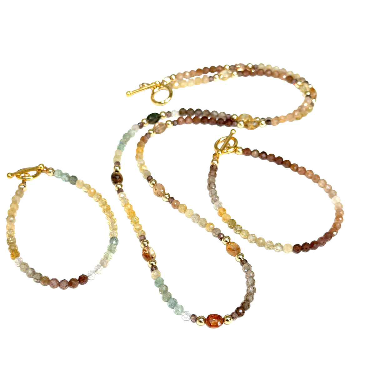 Mixed Zircon Gemstone Bracelet