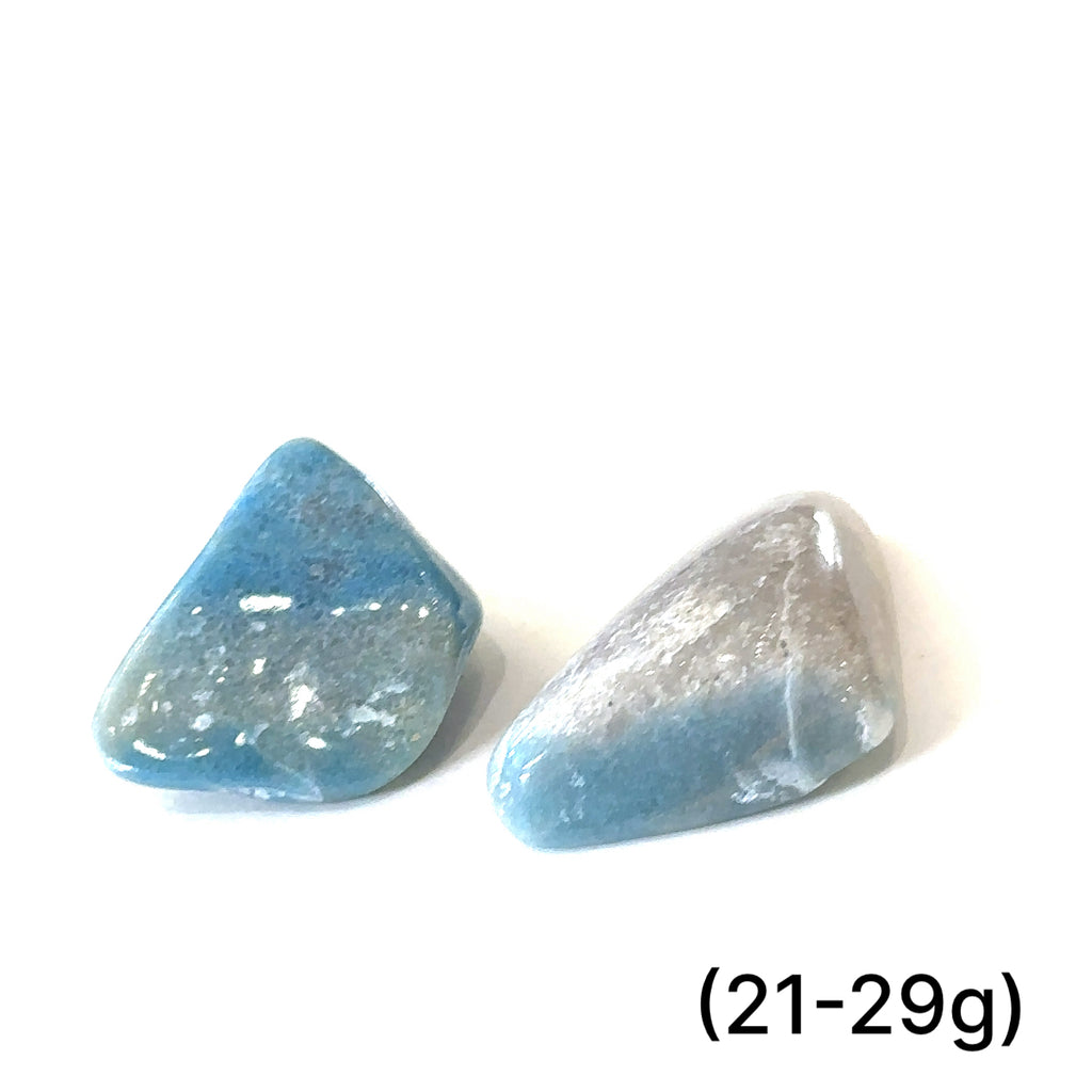 Unique Trolleite healing stone for stress relief, emotional balance, and spiritual awakening on white (21-29g) front view