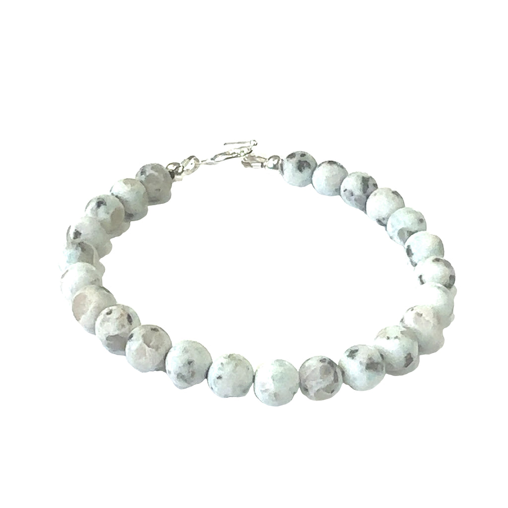Kiwi Jasper Gemstone Beaded Bracelet | Hidden Jewel of the South End